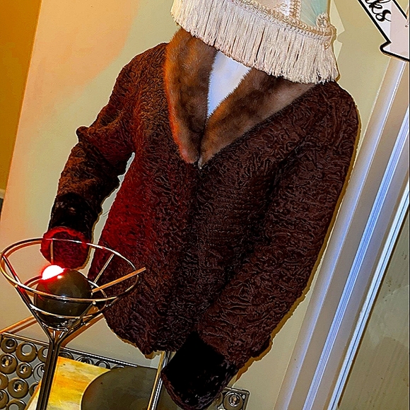 Vintage Jackets & Coats Vintage Coat 5s Short Swing Large Toffee